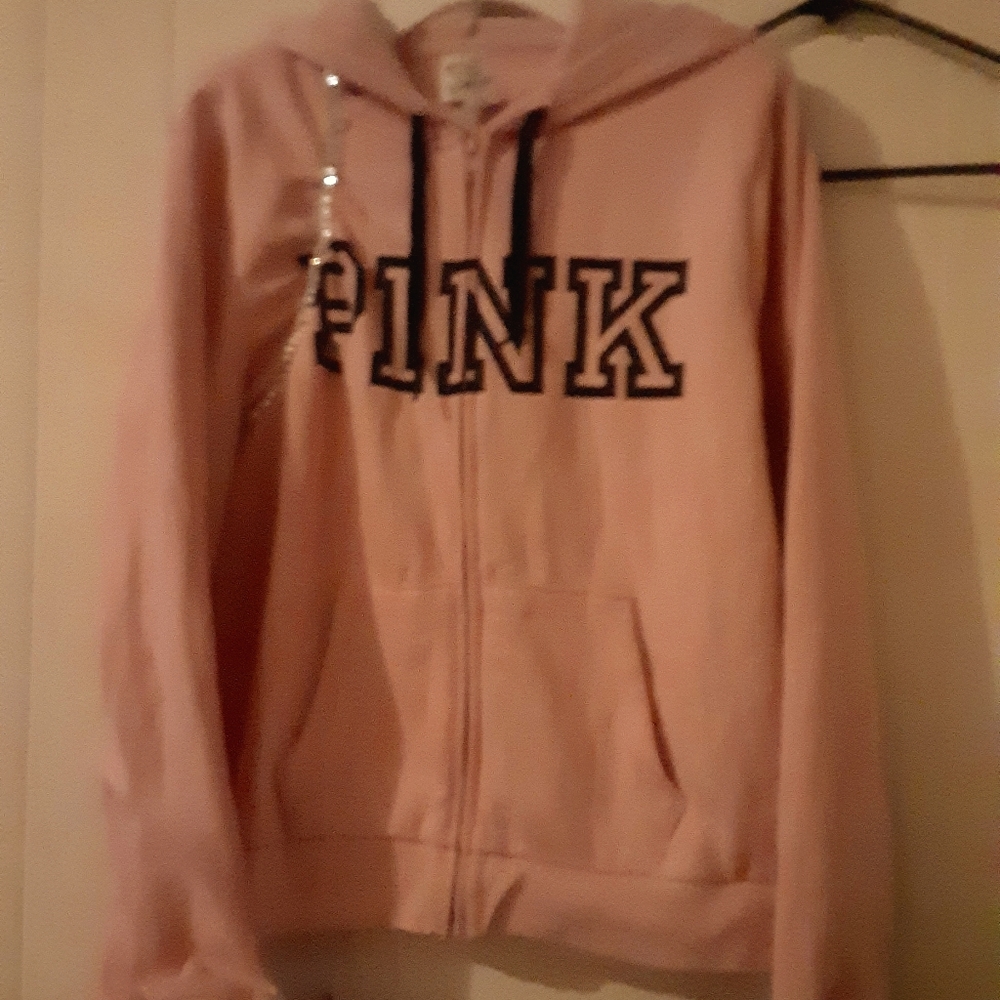 New Pink Victoria's Secret Hoodie Size LW
